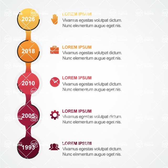 Infographic Templates Collection - Vector, Photoshop, PowerPoint, Google Slides - Growth Over Years Infgraphic Template Vector Design